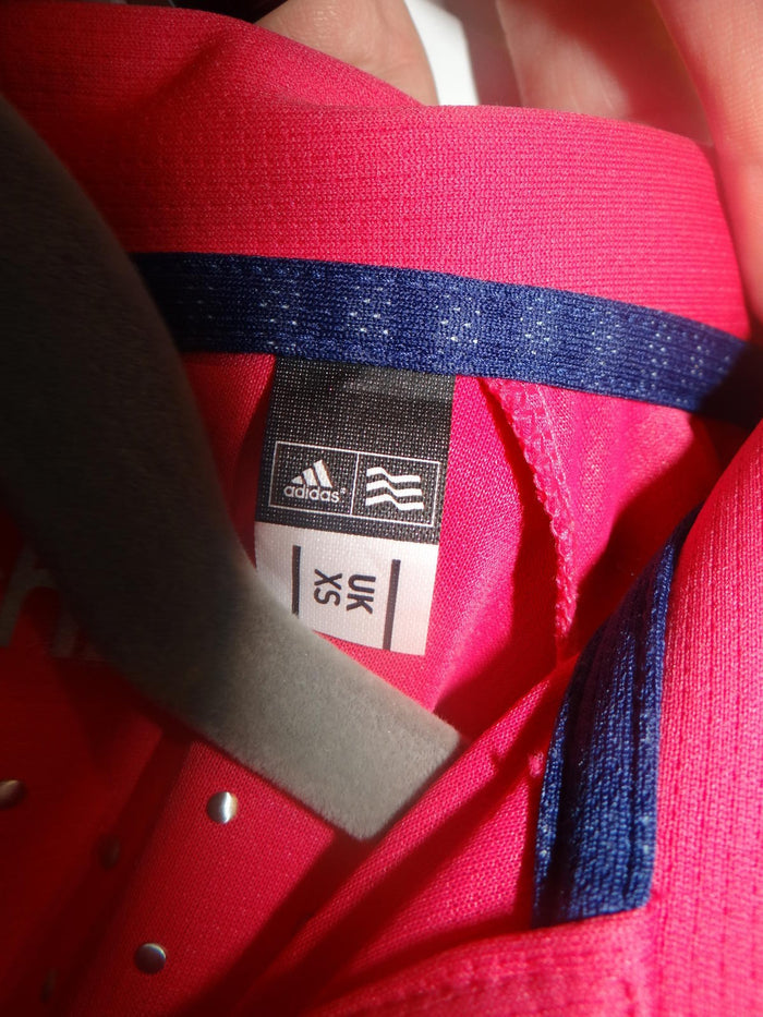 Adidas Climachill Women's Polo Shirt Dark Pink/Navy XS3