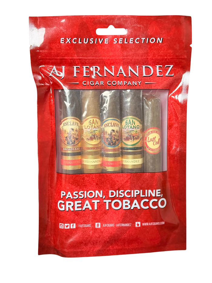 AJ Fernandez Assortment Fresh Pack, 5-Cigar Sampler