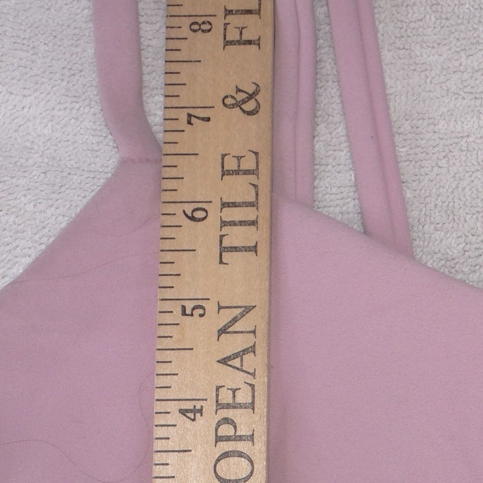 All In Motion Womens Mauve Pink Double Strap V Neck Sports Bra Size S4