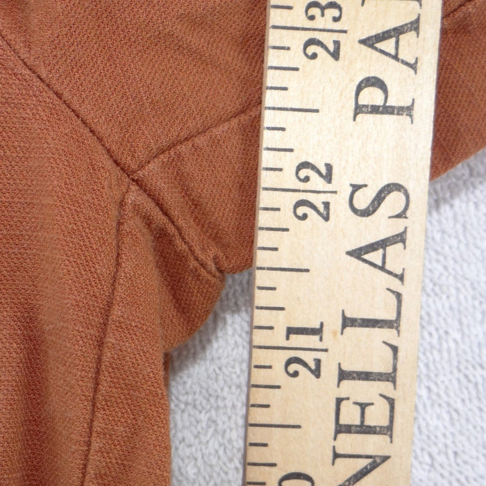 Ann Taylor Factory Burnt Orange Sleeveless Wide Leg Button Front Jumpsuit 04