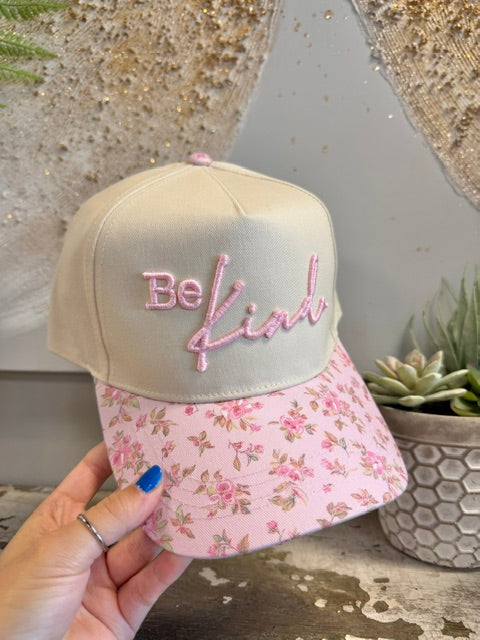Be Kind. ~ Puff {Embroidered Hat}