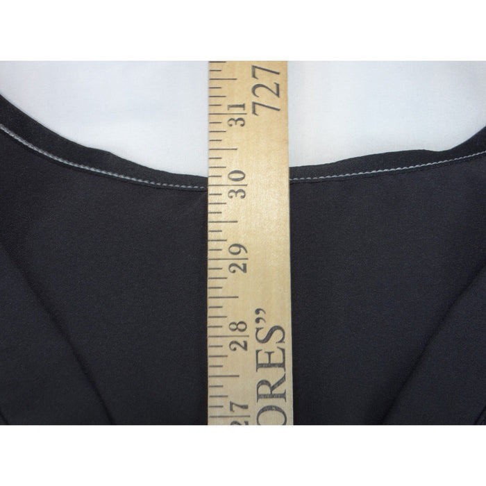 Black V Neck Mesh Back Scrub Top Short Sleeve Medical Uniform4