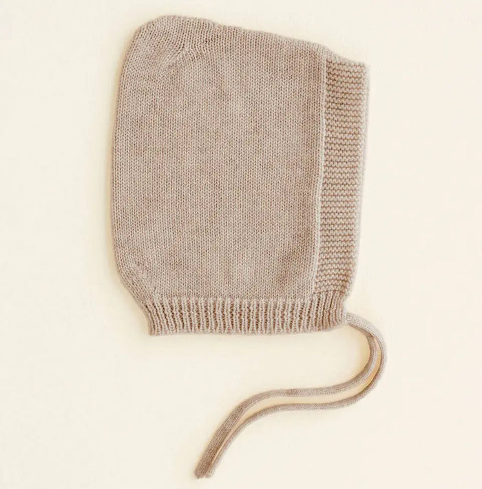 Bonnet en laine naissance HVID - Sable