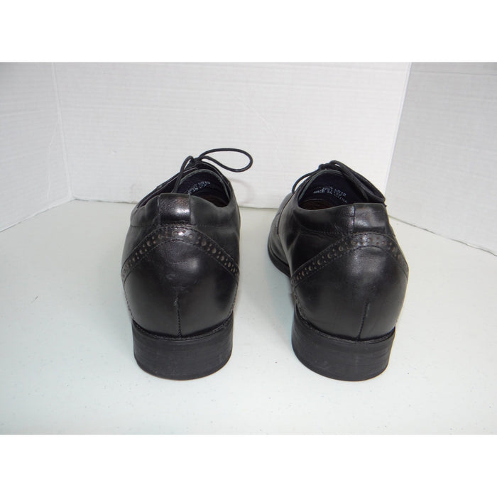 Calto Mens Black Leather Elevator Dress Shoes Cap Toe Oxford S3705 US 127