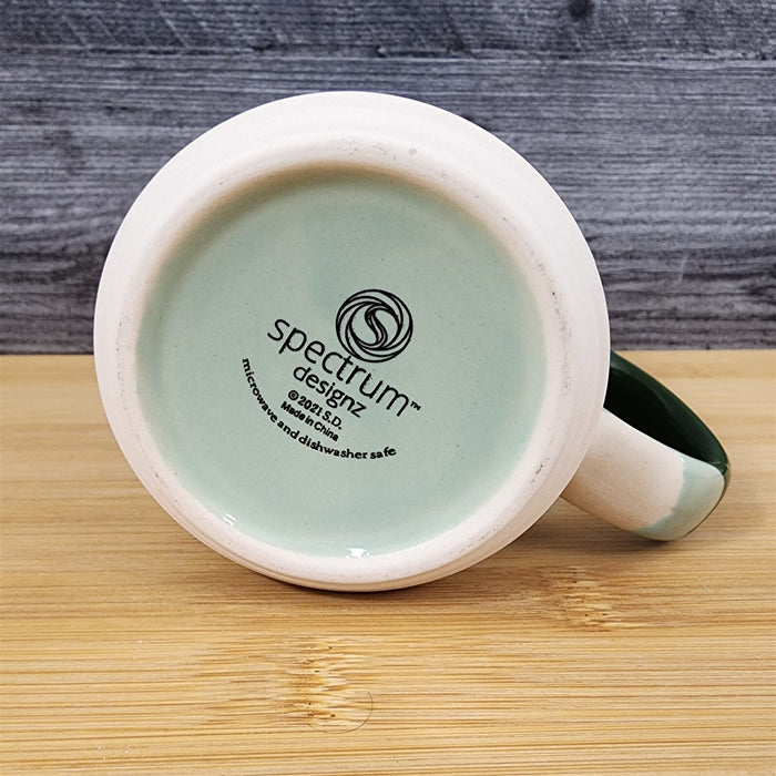 Camper Camping Coffee Mug 18oz (532ml) Ceramic Embossed Green Tea Cup Blue Sky