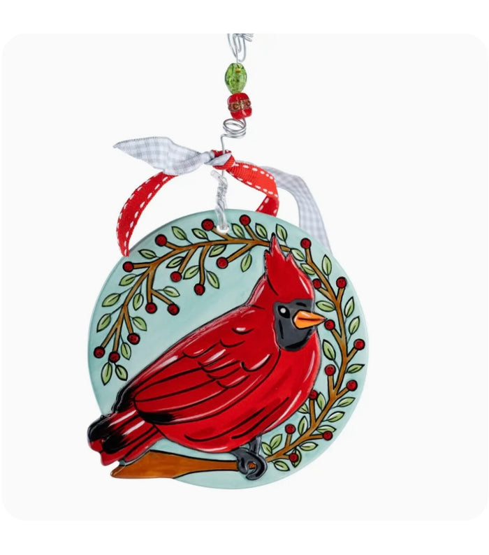 Cardinal Wreath Ornament