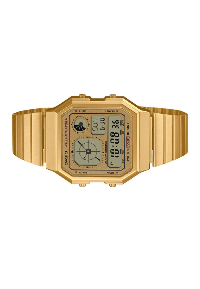 Casio A130WEG-9A Digital Stainless Steel Strap Watch For Men-Watch Portal Philippines