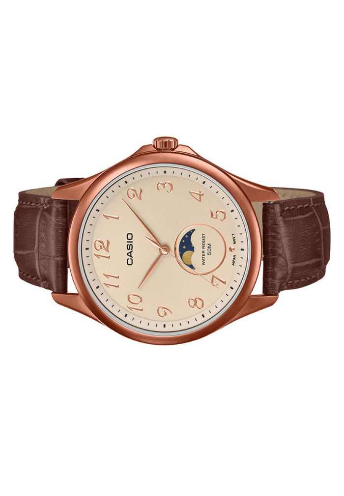 Casio MTP-M110RL-5A Analog Leather Strap Watch for Men-Watch Portal Philippines