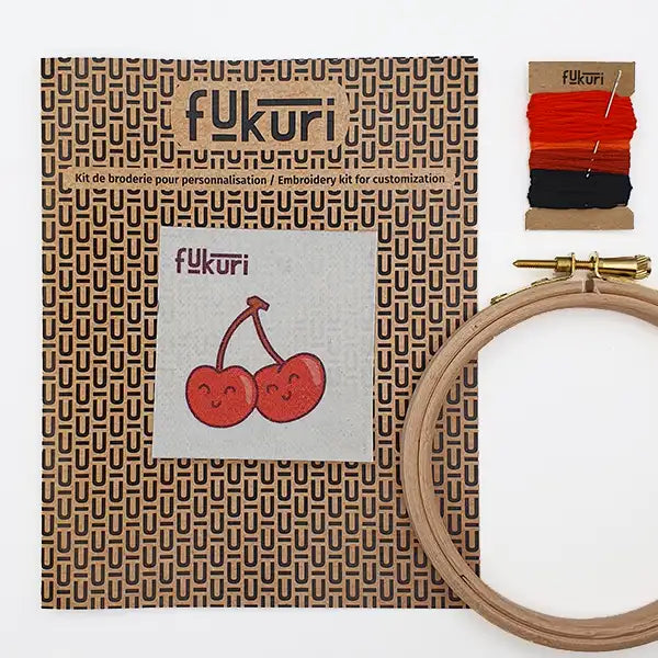 CERISES KAWAII COMPLET BRODERIE