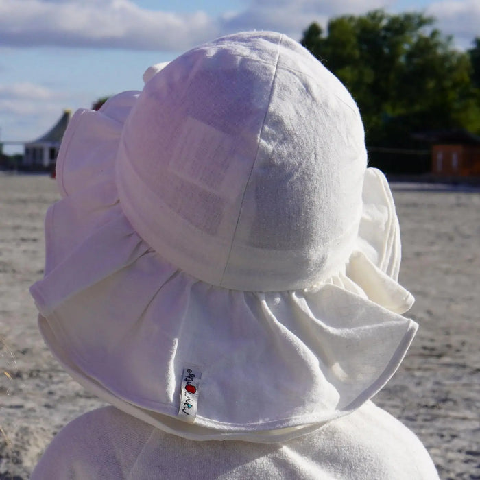 Chapeau de soleil évolutif en chanvre & coton bio Manymonths - Bonny Golden Straw