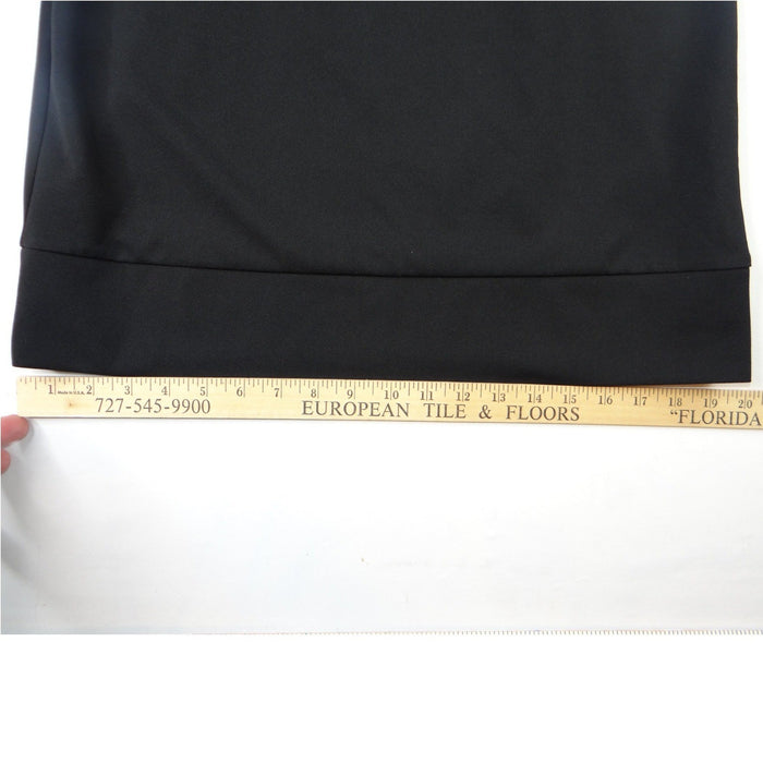 Charlie Paige Black Crew Neck Eyelet Detail 3/4 Sleeve Dress S P4