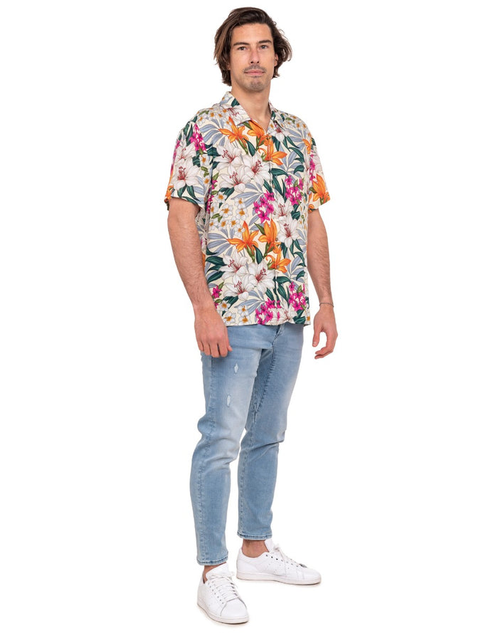 chemise manches courtes moorea PULLIN en coton