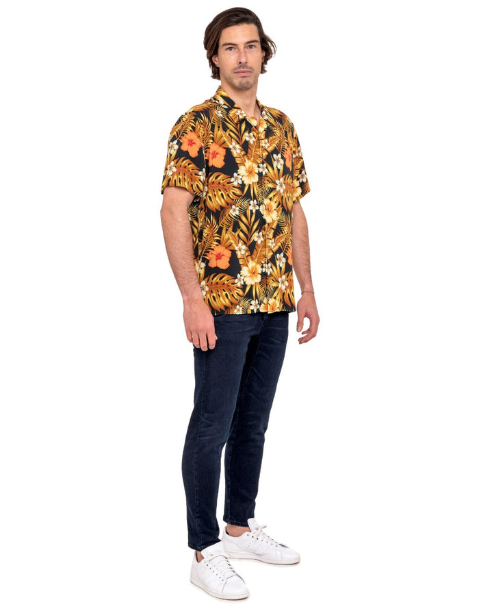 chemise manches courtes nightpalm PULLIN en coton