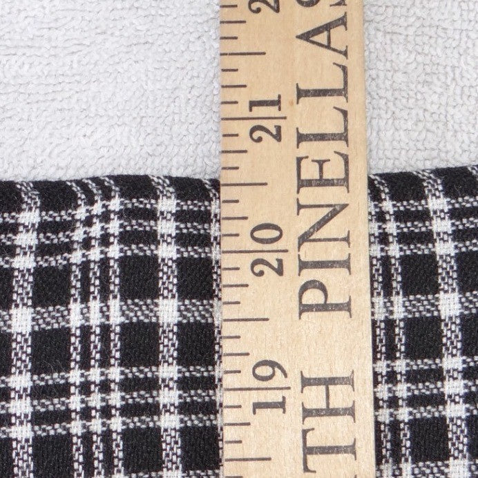 Christy Girl Dori Adler Vintage Black White Plaid Pencil Skirt High Waist4