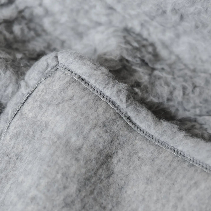 Couverture pure laine vierge /Cachemire Saling 150x190cm - Gris