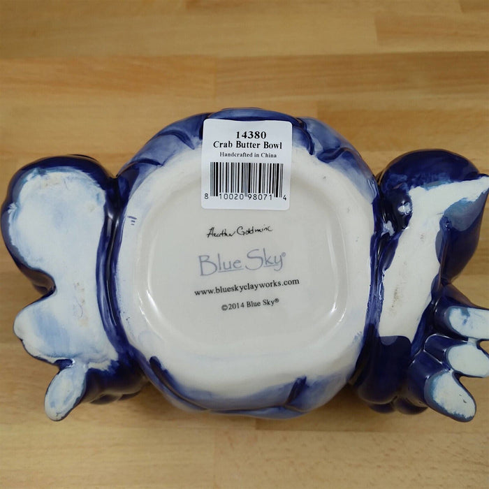 Crab Butter Bowl Dip Server with Spreader by Blue Sky and Heather Goldminc