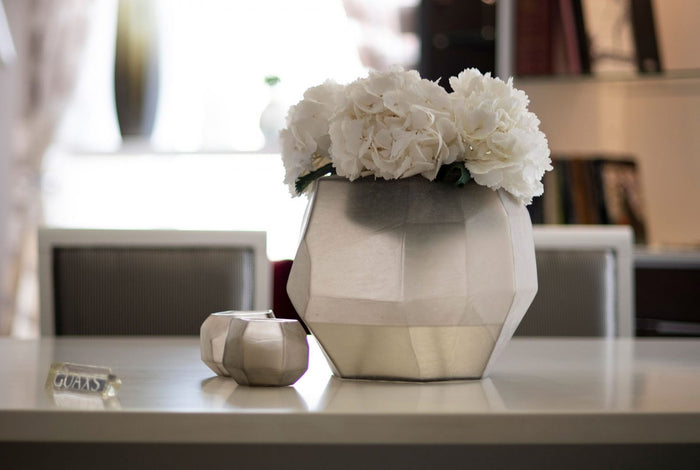 CUBISTIC TEALIGHT SMOKEGREY