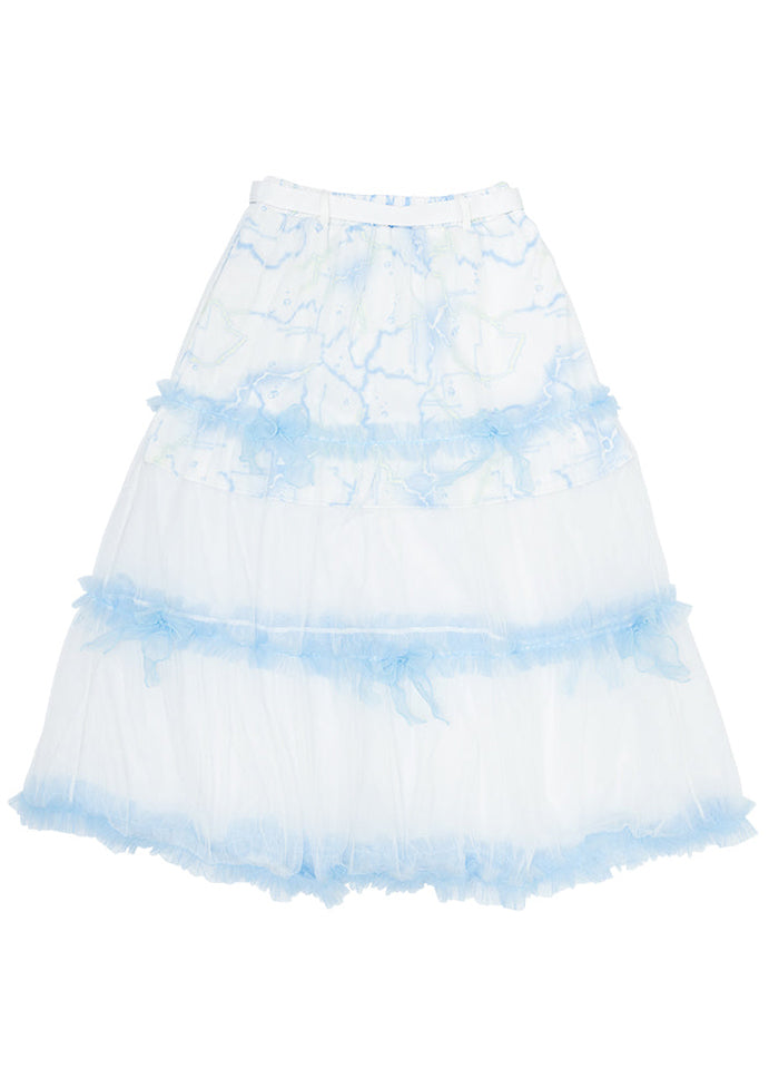 Cyber Jellyfish White Tulle Skirt