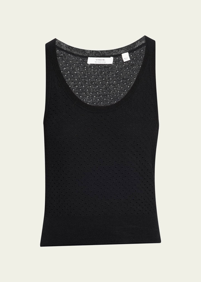 Double Layer Mesh Cami (Black)
