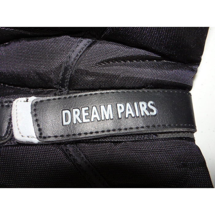 Dream Pairs Kids Black Insulated Waterproof Snow Boots Faux Fur Lined Size 37