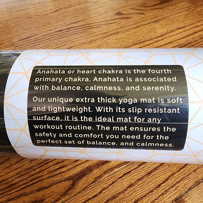 Exercise Yoga Mat Black Non Slip At 72" X 24" X 6Mm Thickness & Carrying Strap