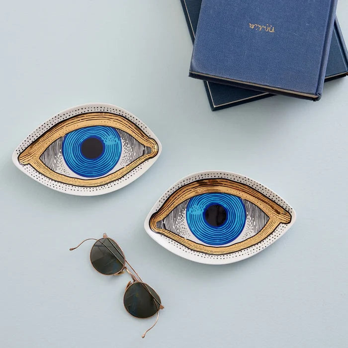 EYE TRINKET TRAYS, SET OF 2