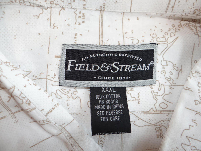 Field & Stream Map Print Short Sleeve Shirt XXXL2