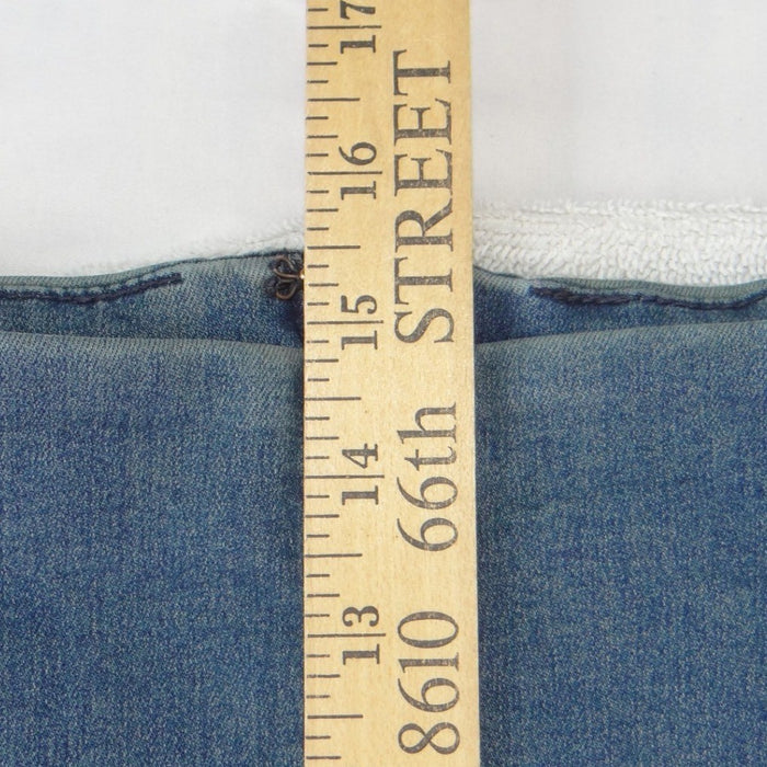 Free People Womens Denim Mini Skirt Medium Wash Blue Seamed A Line Size 64