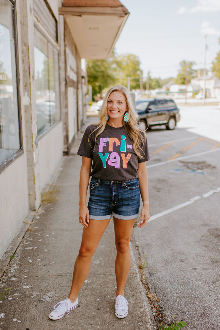 FRI-YAY {Dark Heather Grey} Adults & Littles
