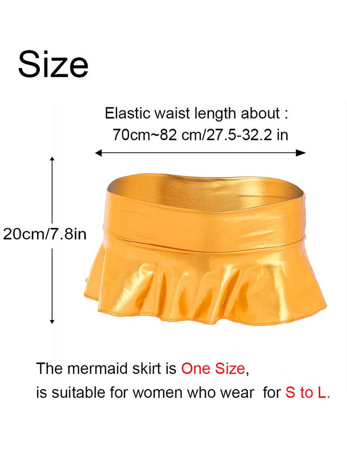 Gold Reflective Miniskirt