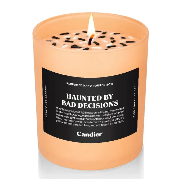 Haunted By Bad Decisions Candle