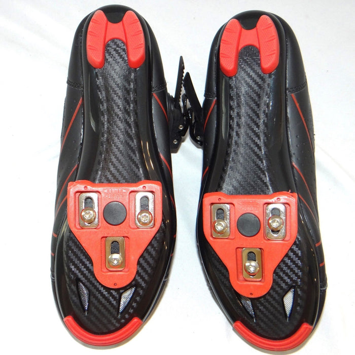 Kescoo Cycling Shoes Black Red Size 39 Look Delta Cleats Indoor Road Bike Mens 76