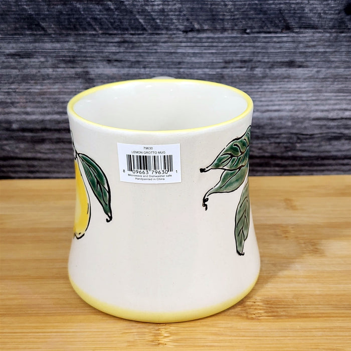 Lemon Mug Coffee Tea Cup White Interior Ceramic Fruit Art Home Deco Blue Sky