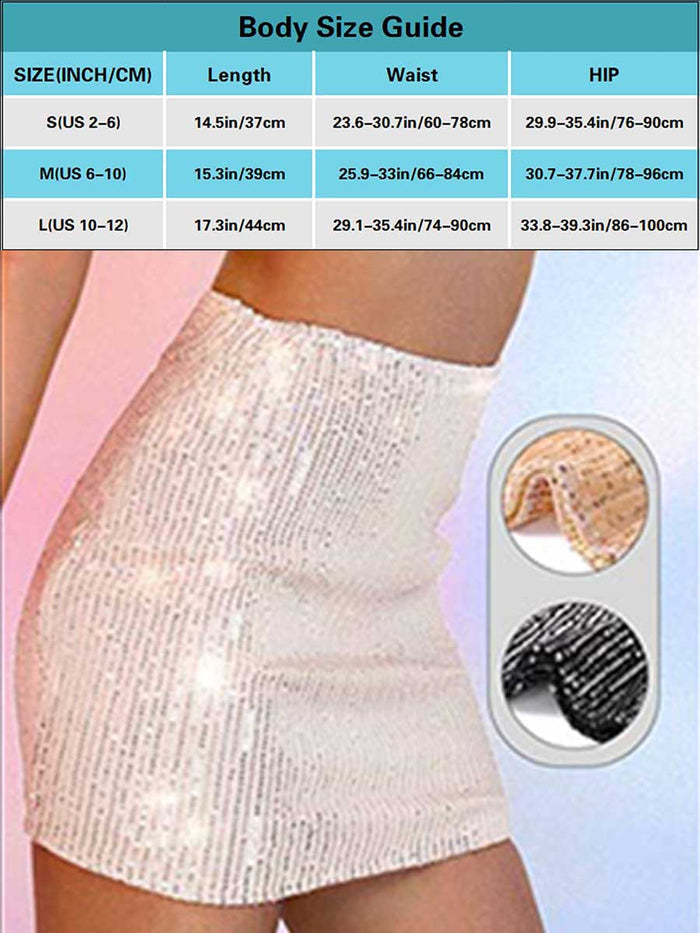 Light Gold Sequin Skirt