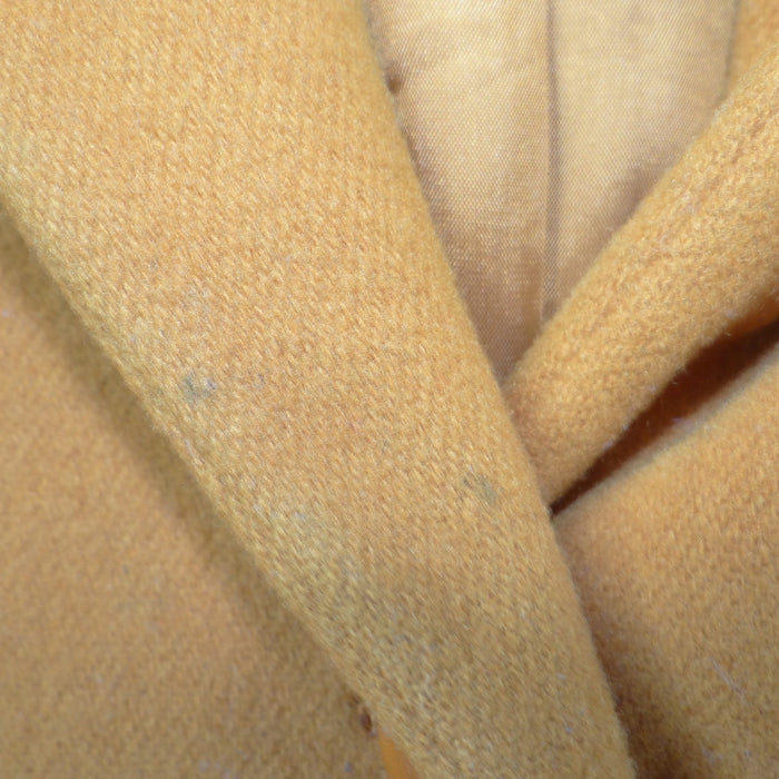 Linda Allard Ellen Tracy Mustard Yellow Wool Cashmere Blazer Jacket Size 67