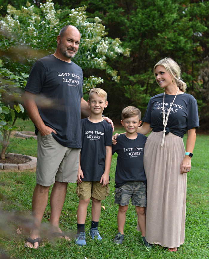 Love Them Anyway ~ Adults & Littles {Dark Grey}