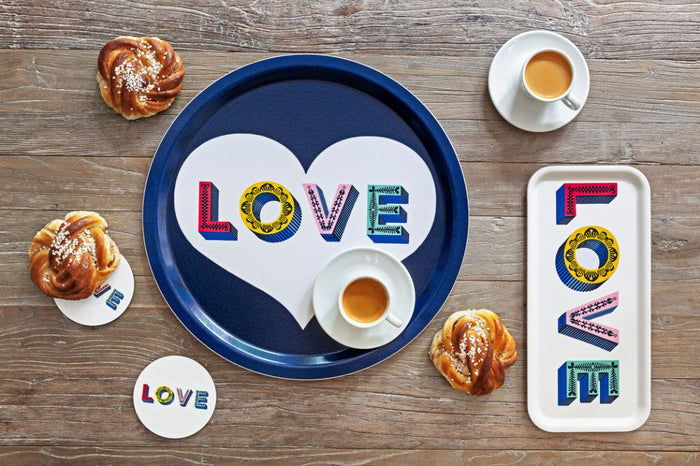 LOVE TRAY, MULTICOLOR 32x15