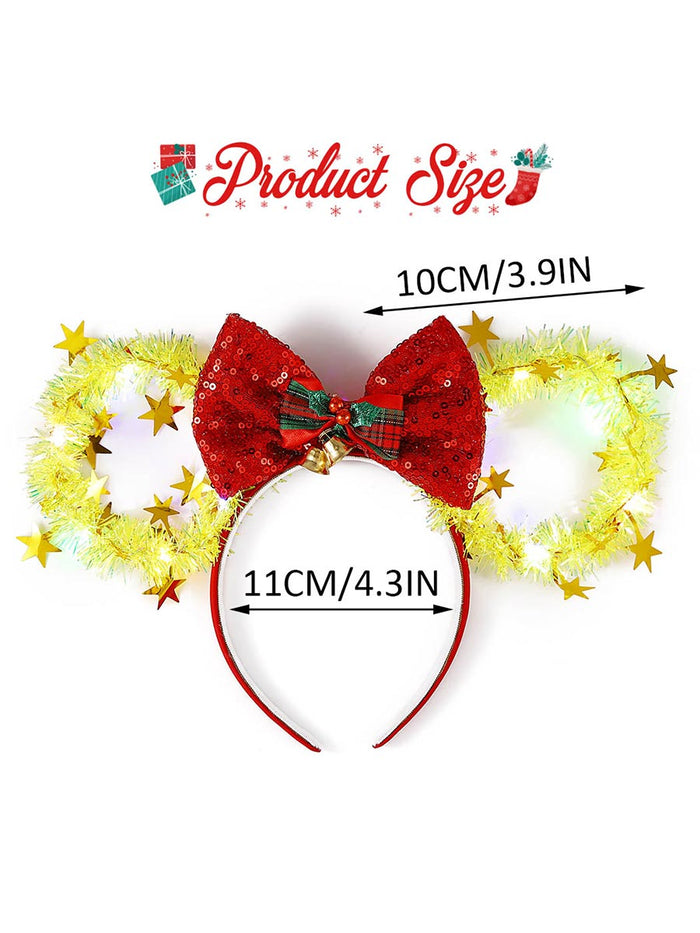 Luminous Mouse Ear Bow Headband