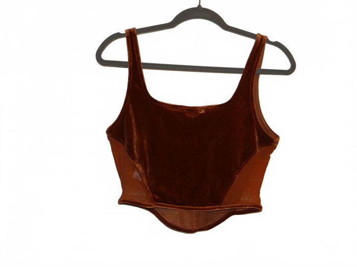 Mixed Threads Velvet Crop Top Medium2