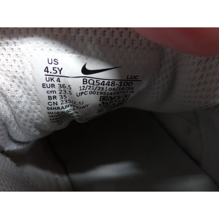 Nike Court Borough Low 2 Triple White Kids Sneakers BQ5448 100 Size 4.5Y6