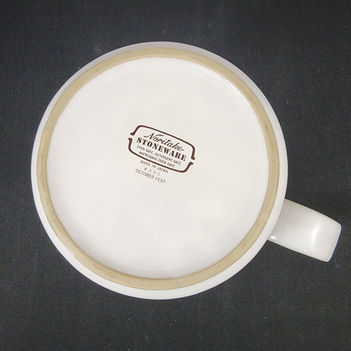 Noritake October Fest Teapot Stoneware Brown Blue Yellow Floral Tea Pot