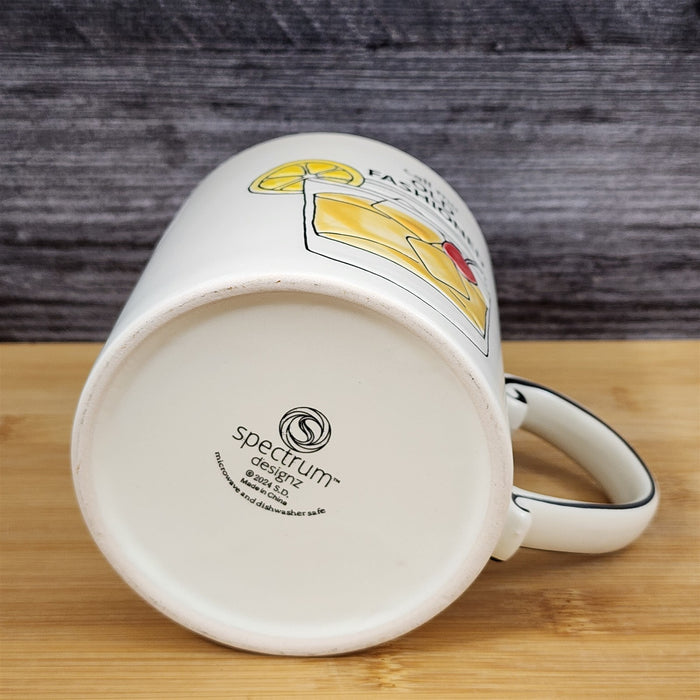 Old Fashioned Drink Lover Mug Summer Humor Retro Coffee Tea Cup 21oz Blue Sky