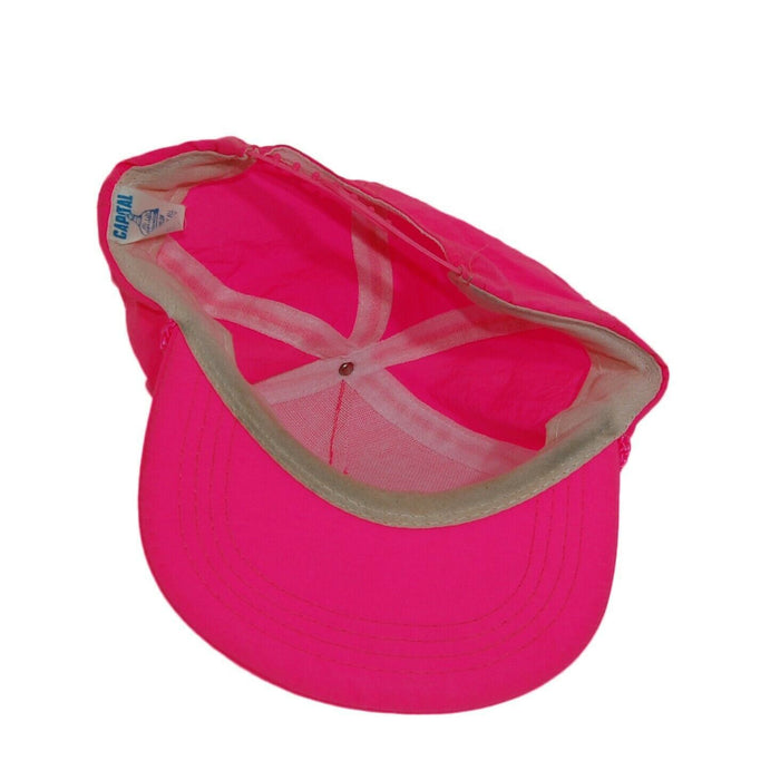 Ponder Seed Pink Farm Hat 5 Panel Ball Cap Adjustable Snapback