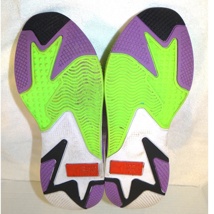 Puma RS X Hard Drive White Lime Green Purple Black Sneakers 372715 02 Mens 116