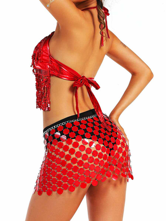 Red Sequin Party Set
