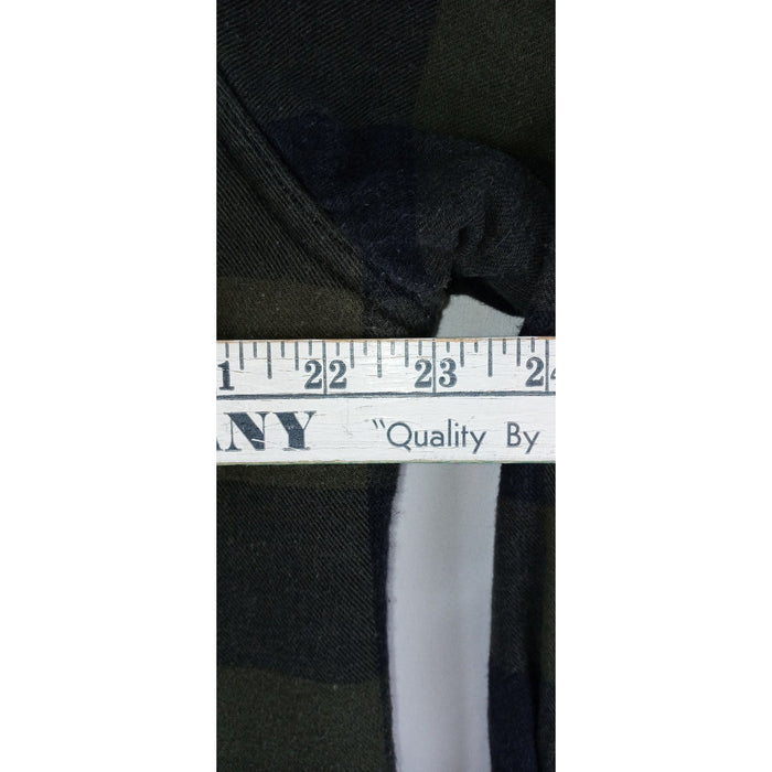 RedHead Sherpa Lined Flannel Shirt Jacket Mens Green Black Plaid Workwear7