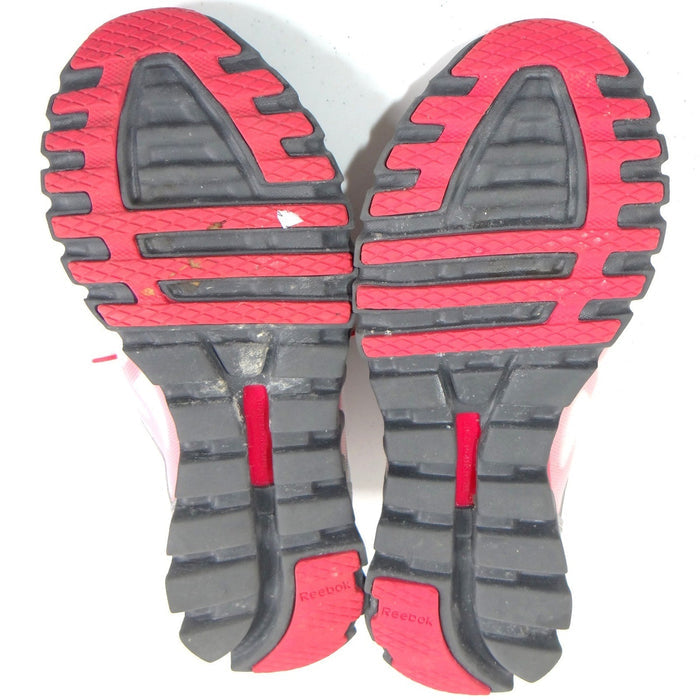 Reebok ZigQuick Fire Womens Running Shoes White Pink Silver Size 6.56
