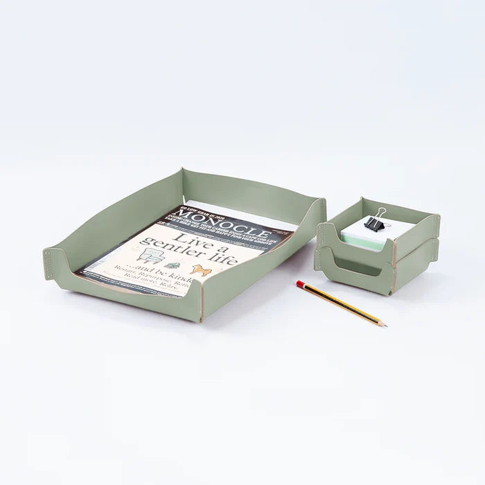 RUCA A4 DESK ORGANIZER SAGE GREEN