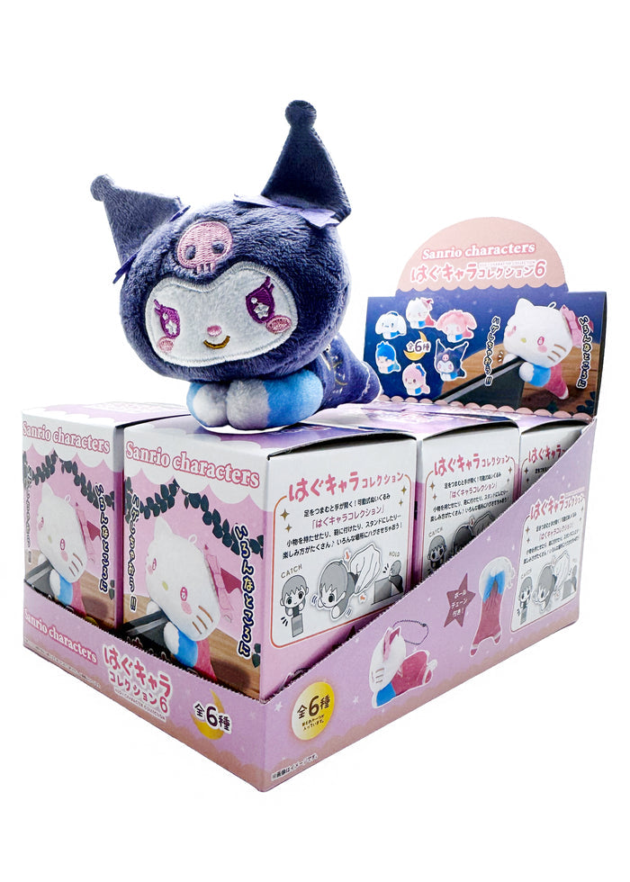 Sanrio Hug Character Plush Mascot Series 6 Blind Box in multi with surprise Sanrio character hug plush mascot — box back view