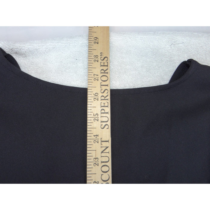 Scrubstar Premium Scrubwear Black V Neck Scrub Top Large Mechanical Stretch 36444